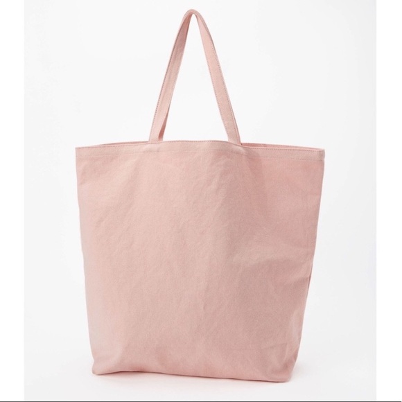Billabong Canvas Salmon Pink Tote Bag - Picture 3 of 5